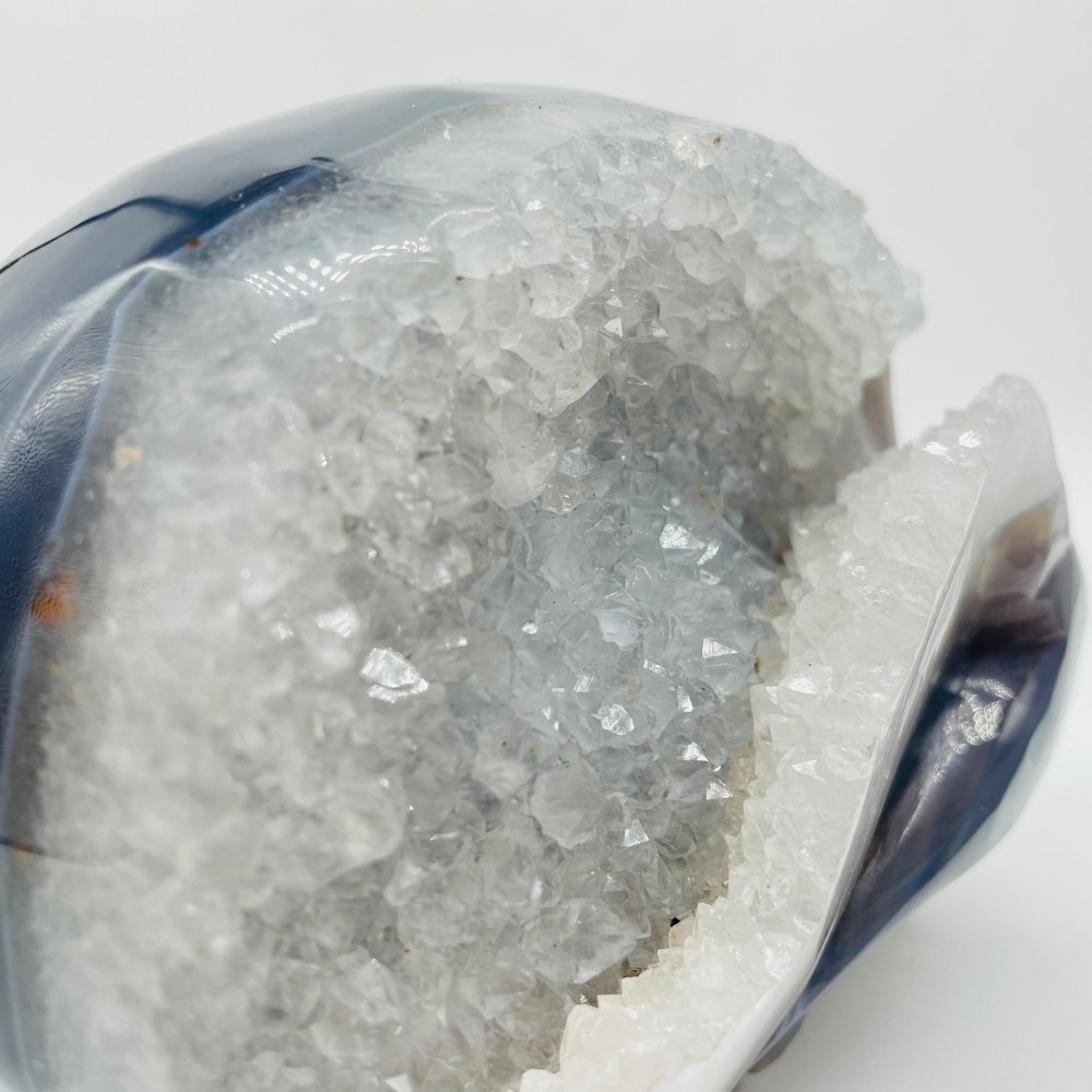 Large Geode Druzy Agate Skull -Wholesale Crystals