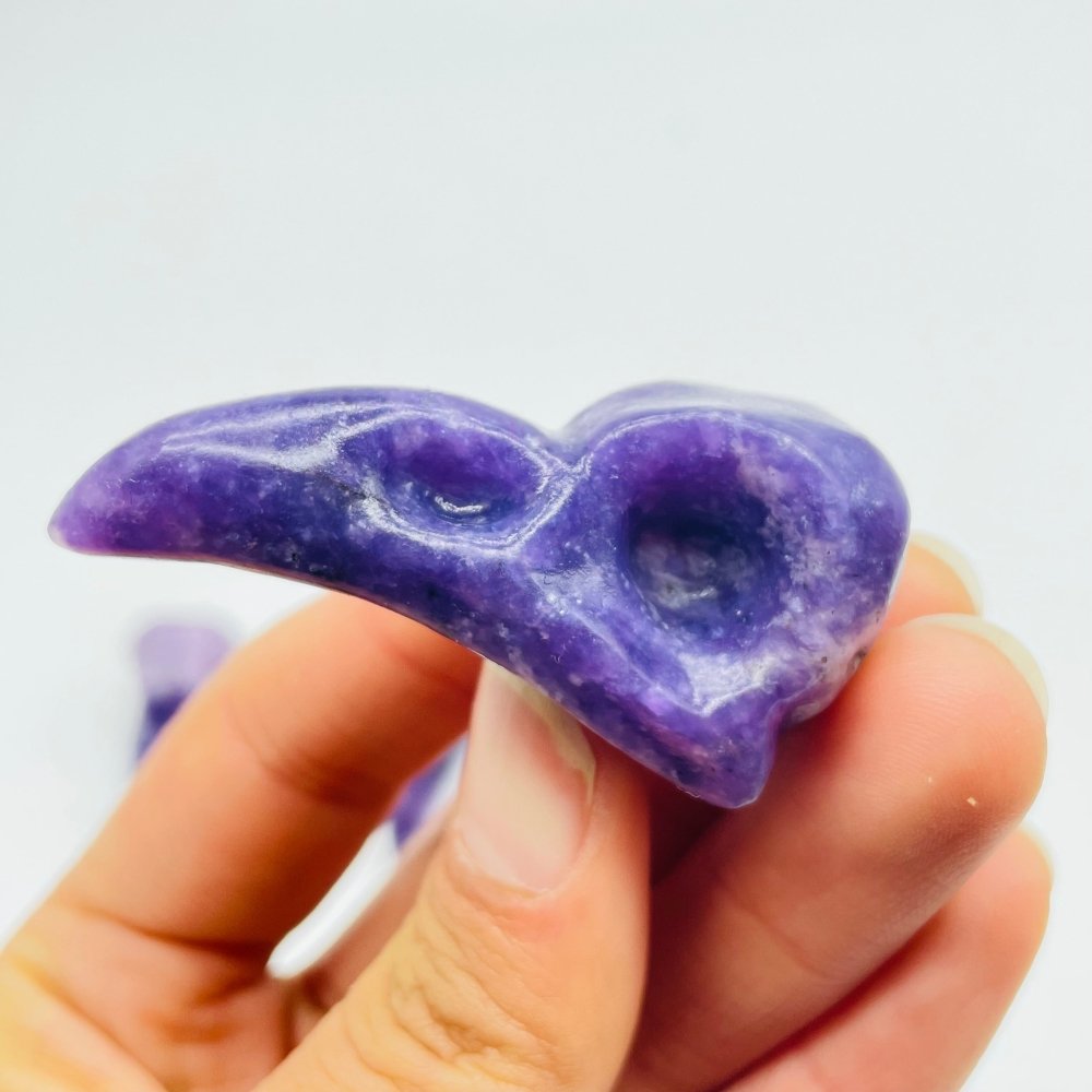 Lepidolite Crow Skull Carving Wholesale -Wholesale Crystals