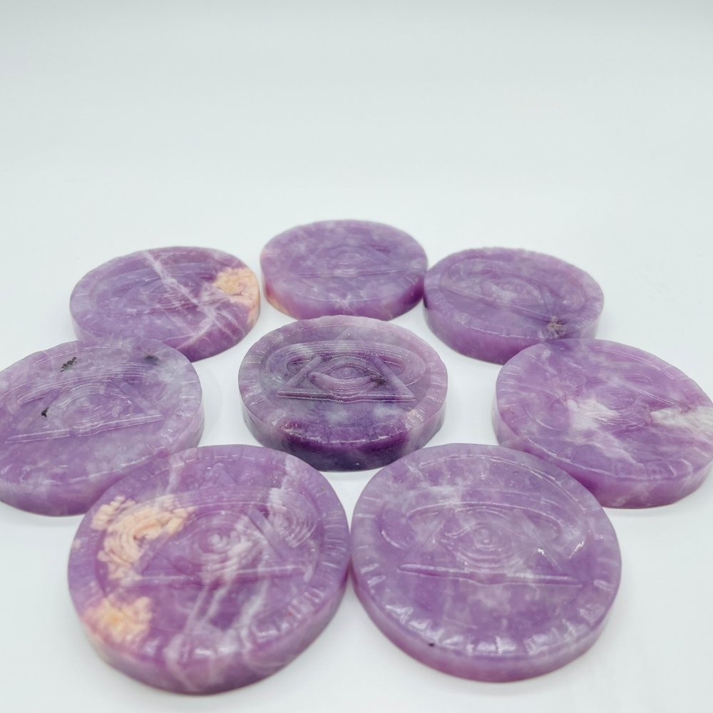 Lepidolite Evil Eye Carving Wholesale -Wholesale Crystals
