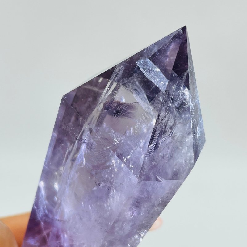 Light Purple God's Fingerprint Amethyst Point Scepter Magic Wand Wholesale - Wholesale Crystals