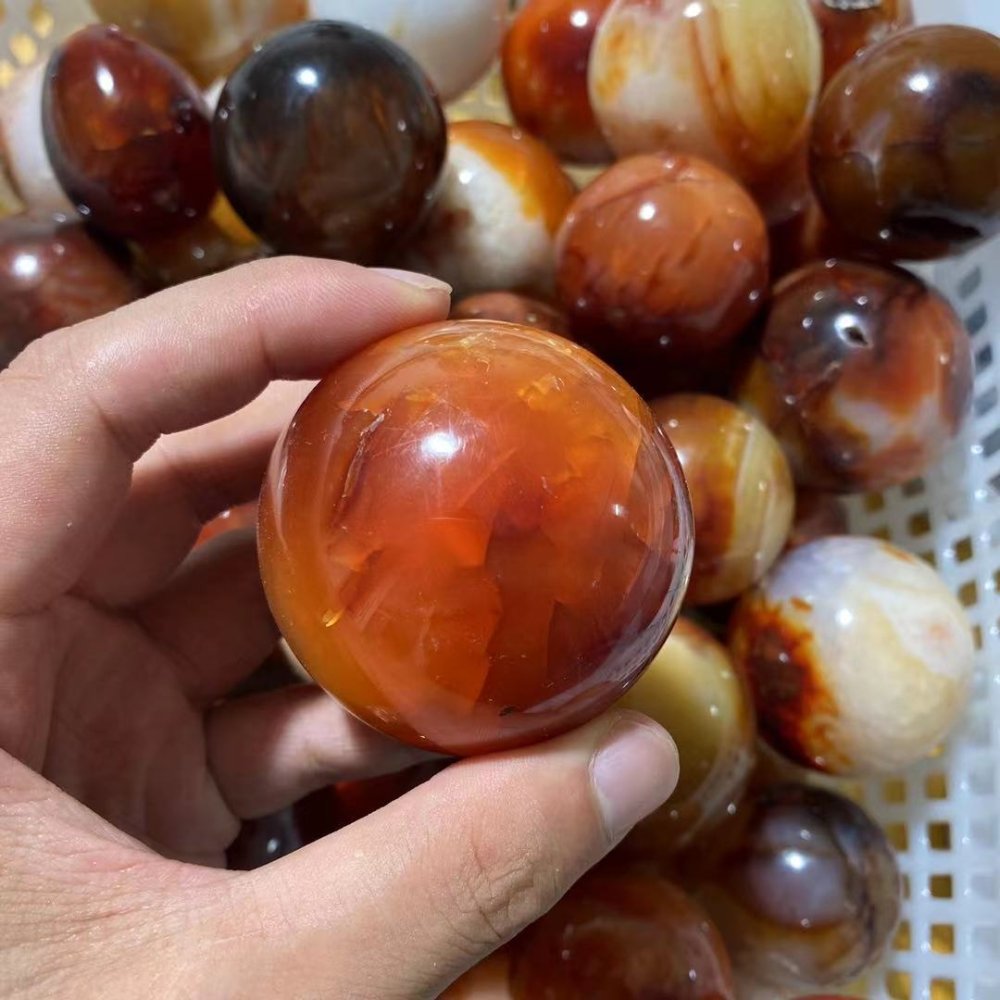 Madagascar Carnelian agate ball wholesale -Wholesale Crystals