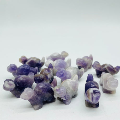 Mini Chevron Amethyst Dinosaur Carving Animals Wholesale -Wholesale Crystals