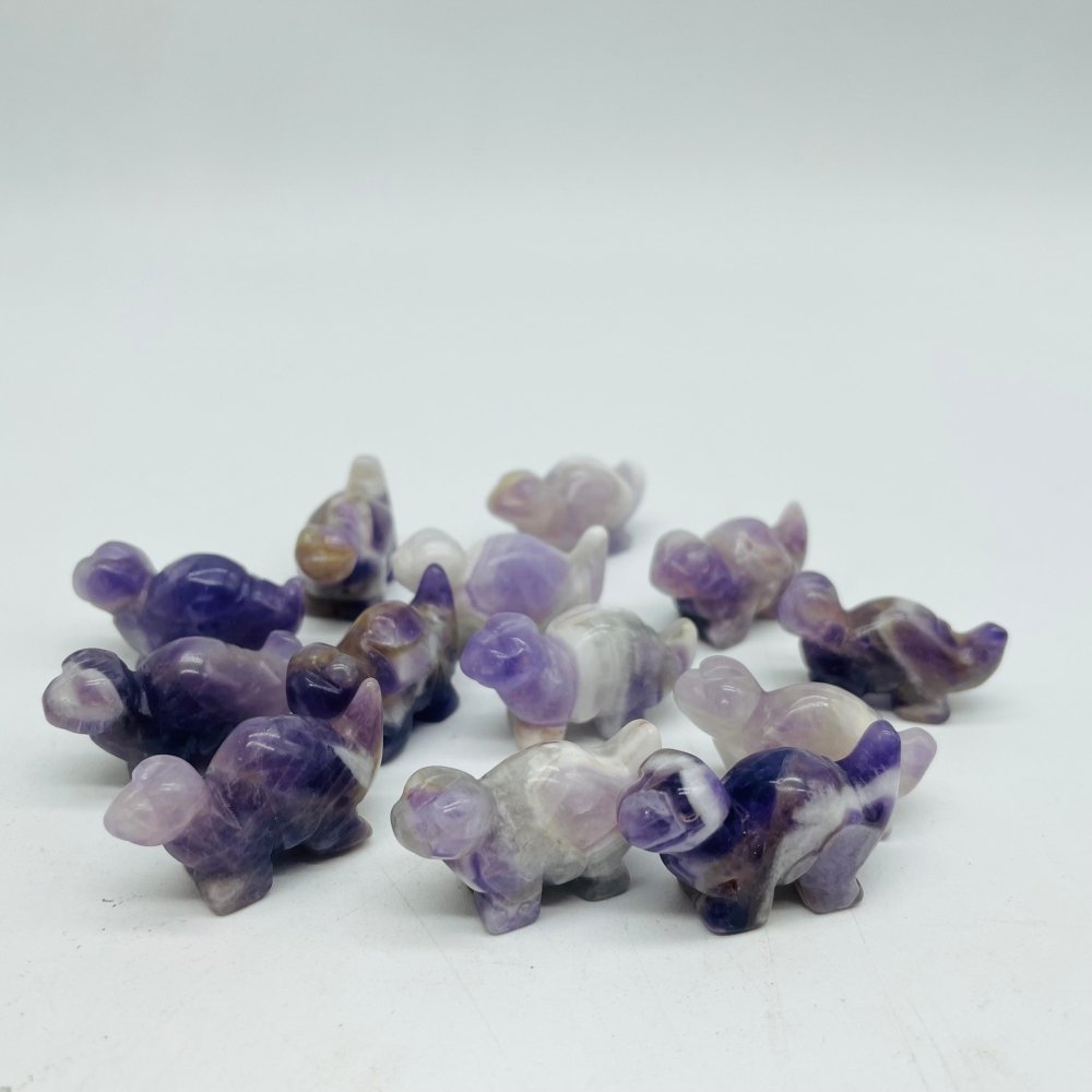 Mini Chevron Amethyst Dinosaur Carving Animals Wholesale -Wholesale Crystals