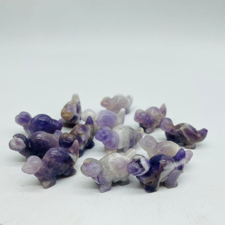Mini Chevron Amethyst Dinosaur Carving Animals Wholesale -Wholesale Crystals