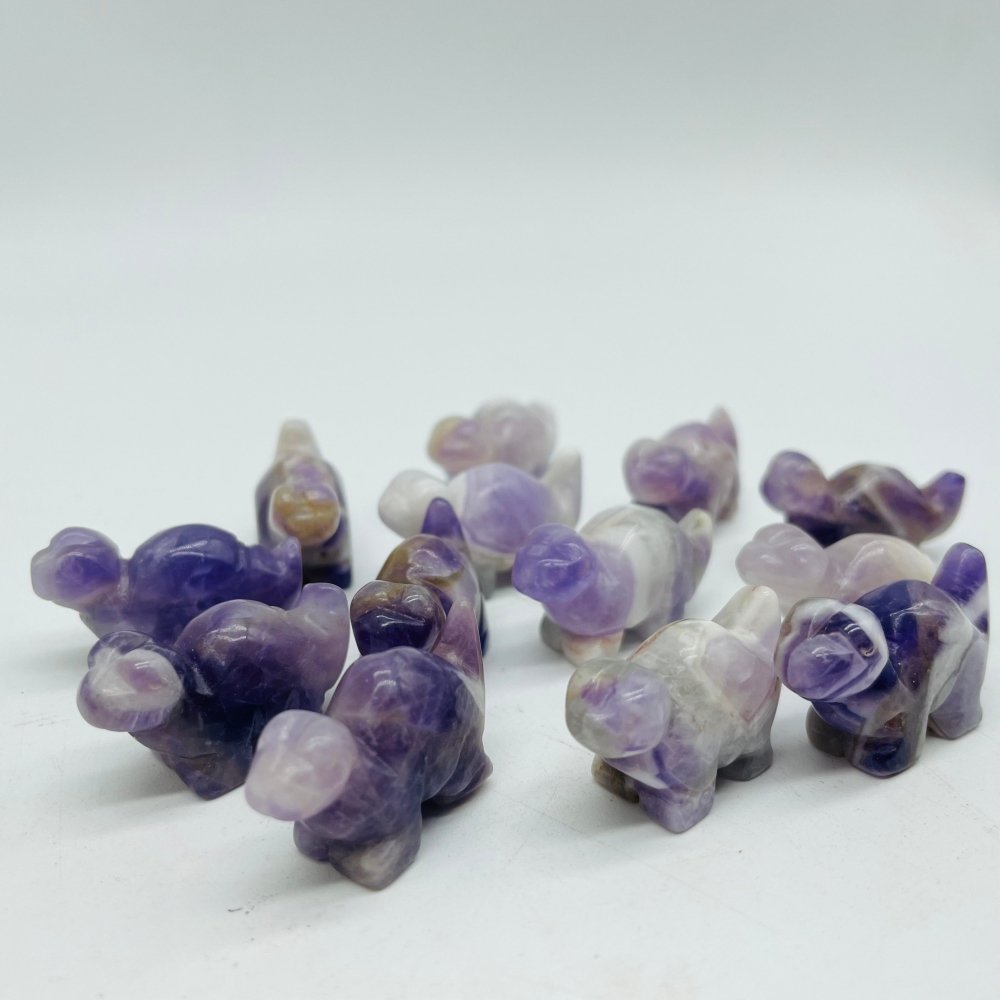 Mini Chevron Amethyst Dinosaur Carving Animals Wholesale -Wholesale Crystals