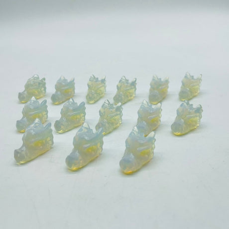 Mini Opalite Dragon Head Carving Wholesale -Wholesale Crystals