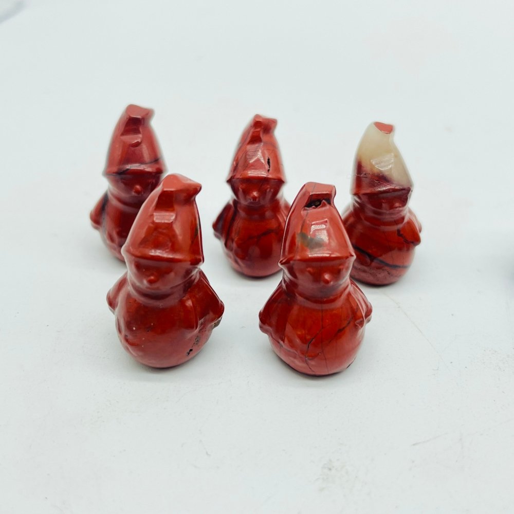 Mini Snowman Carving Wholesale Red Jasper Lapis Lazuli -Wholesale Crystals