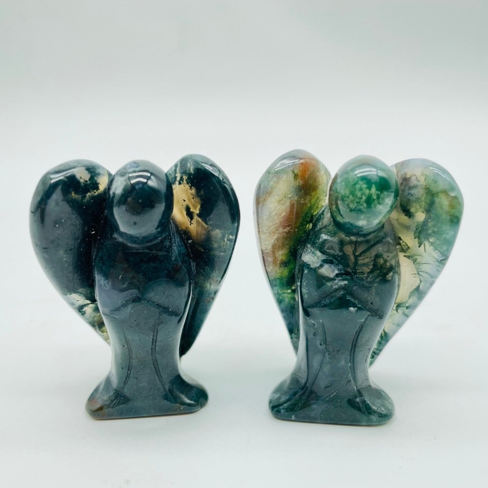 Moss Agate Angel Carving Wholesale -Wholesale Crystals