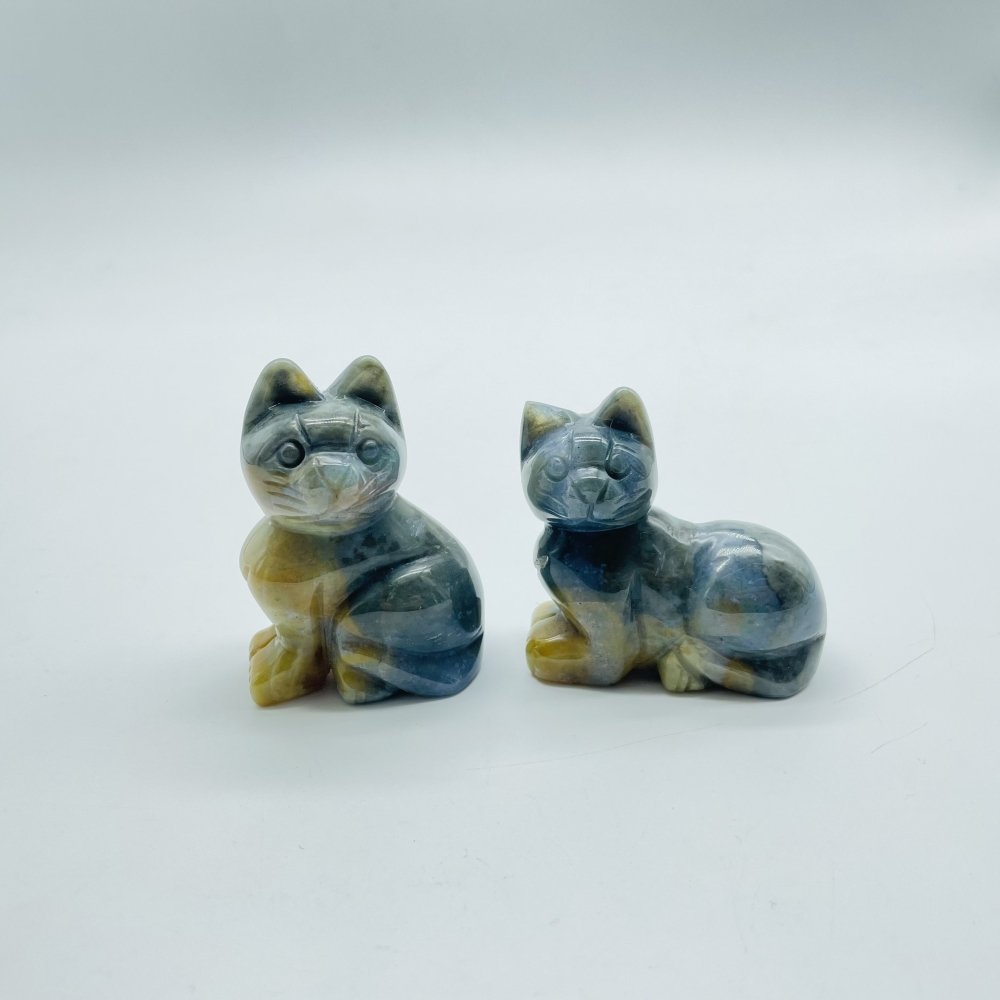 Moss Agate Cat Carving Wholesale -Wholesale Crystals