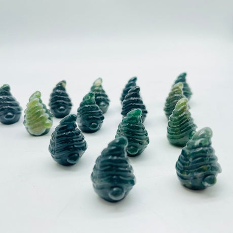 Moss Agate Goblin Hat Carving Crystal Wholesale -Wholesale Crystals