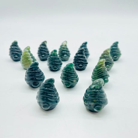 Moss Agate Goblin Hat Carving Crystal Wholesale -Wholesale Crystals