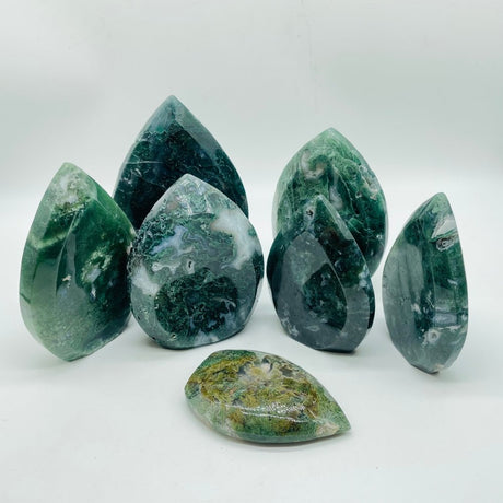 Moss Agate Unique Shape Home Decoration Wholesale -Wholesale Crystals