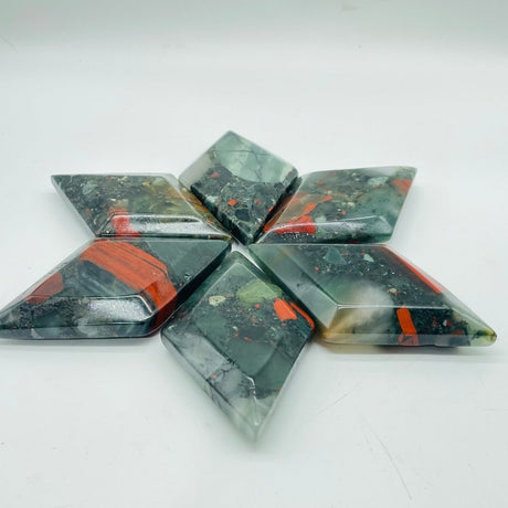 Natural Africa Blood Rhombus Shaped Carving Wholesale -Wholesale Crystals