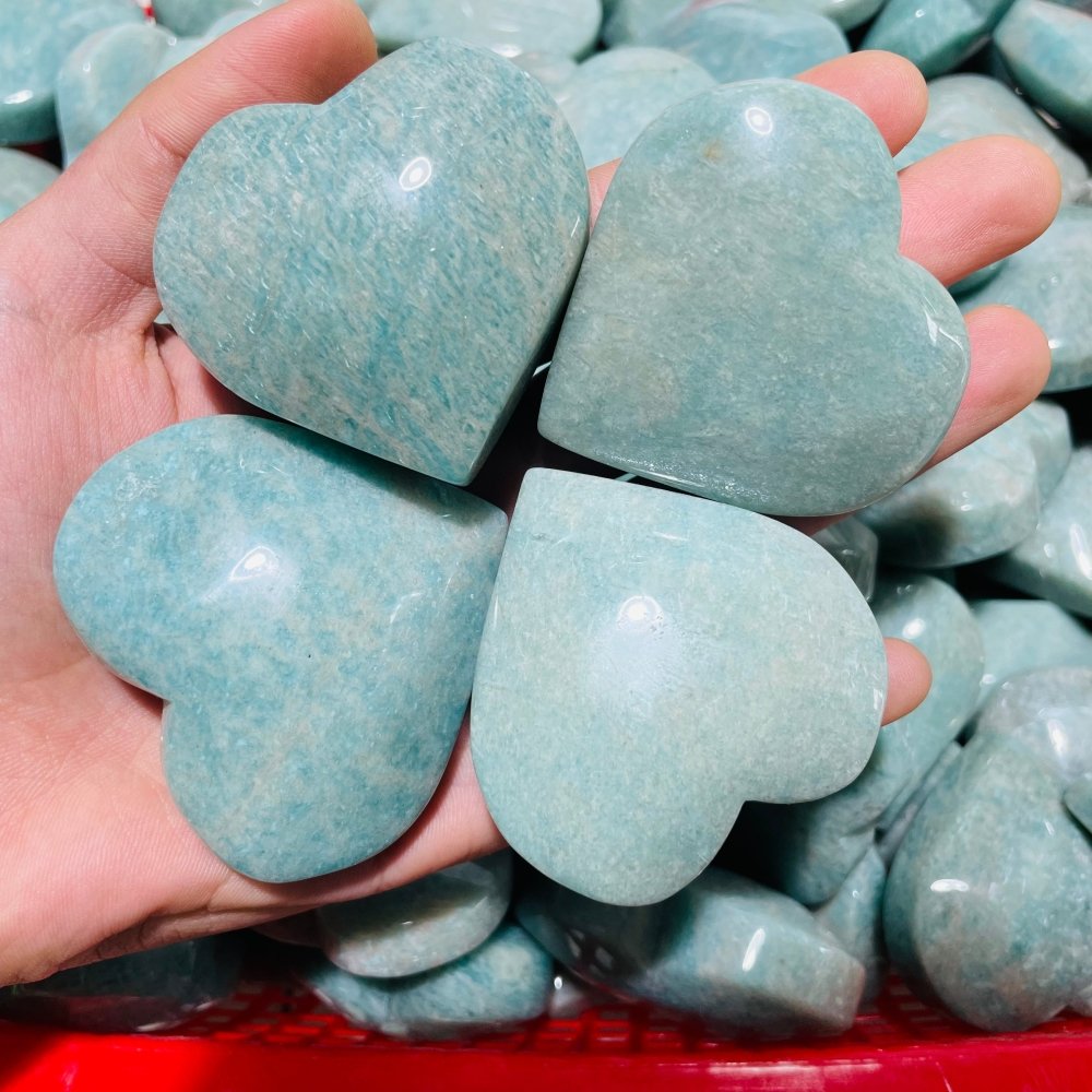 Natural Amazonite Heart Wholesale -Wholesale Crystals