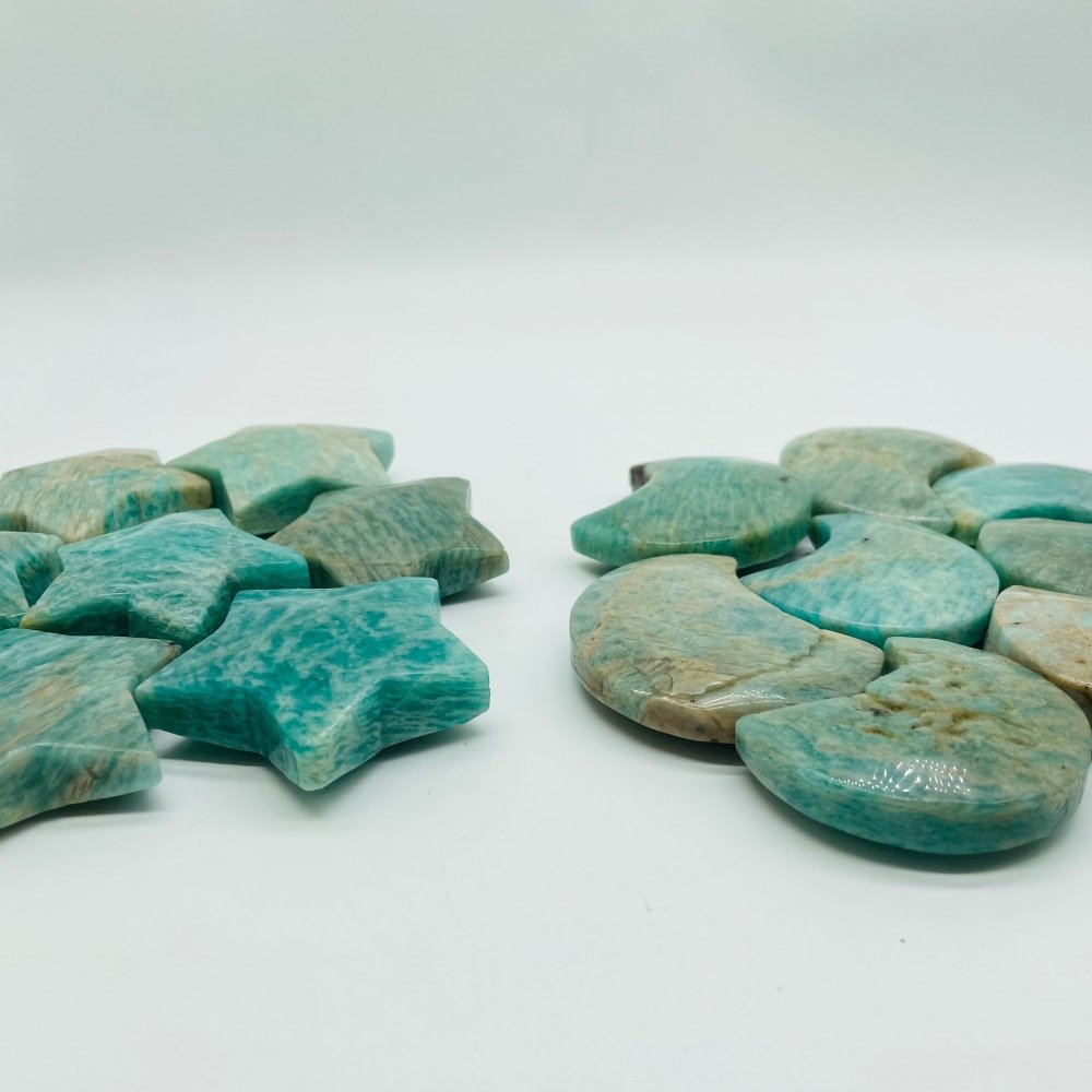 Natural Amazonite Star Moon Closeout -Wholesale Crystals