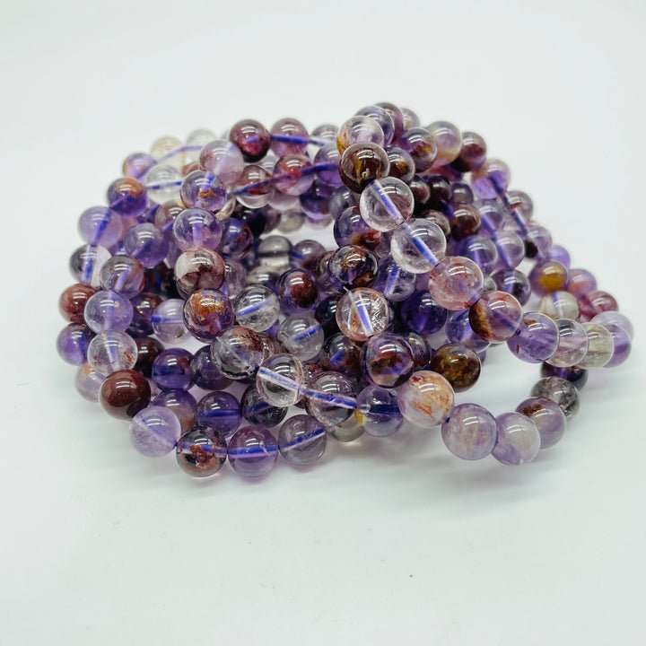 Natural Amethyst Mixed Garden Quartz Lodolite Bracelets Wholesale -Wholesale Crystals