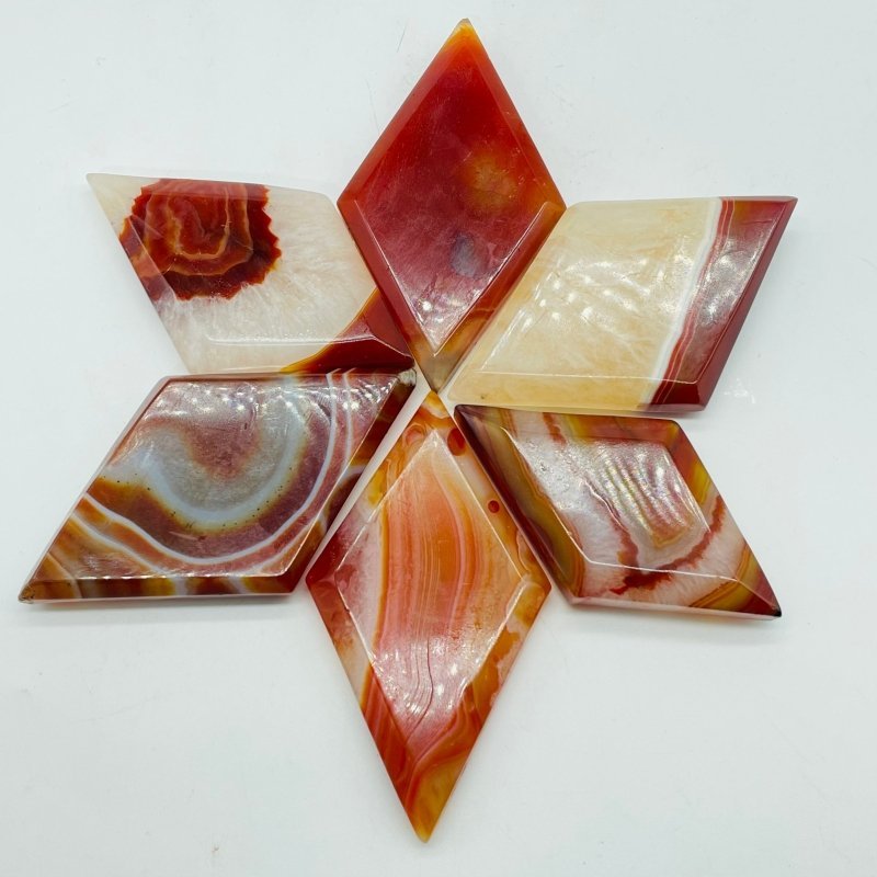 Natural Carnelian Rhombus Shaped Wholesale - Wholesale Crystals