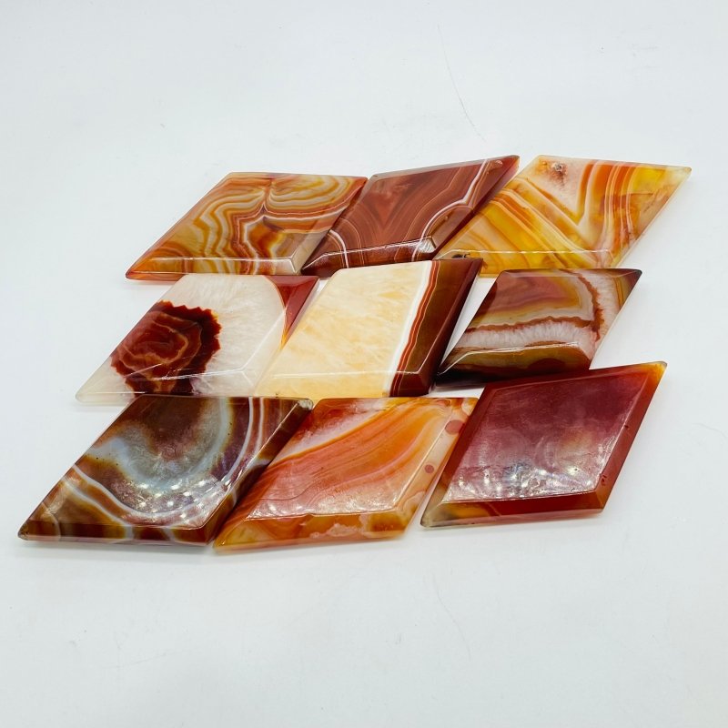 Natural Carnelian Rhombus Shaped Wholesale - Wholesale Crystals