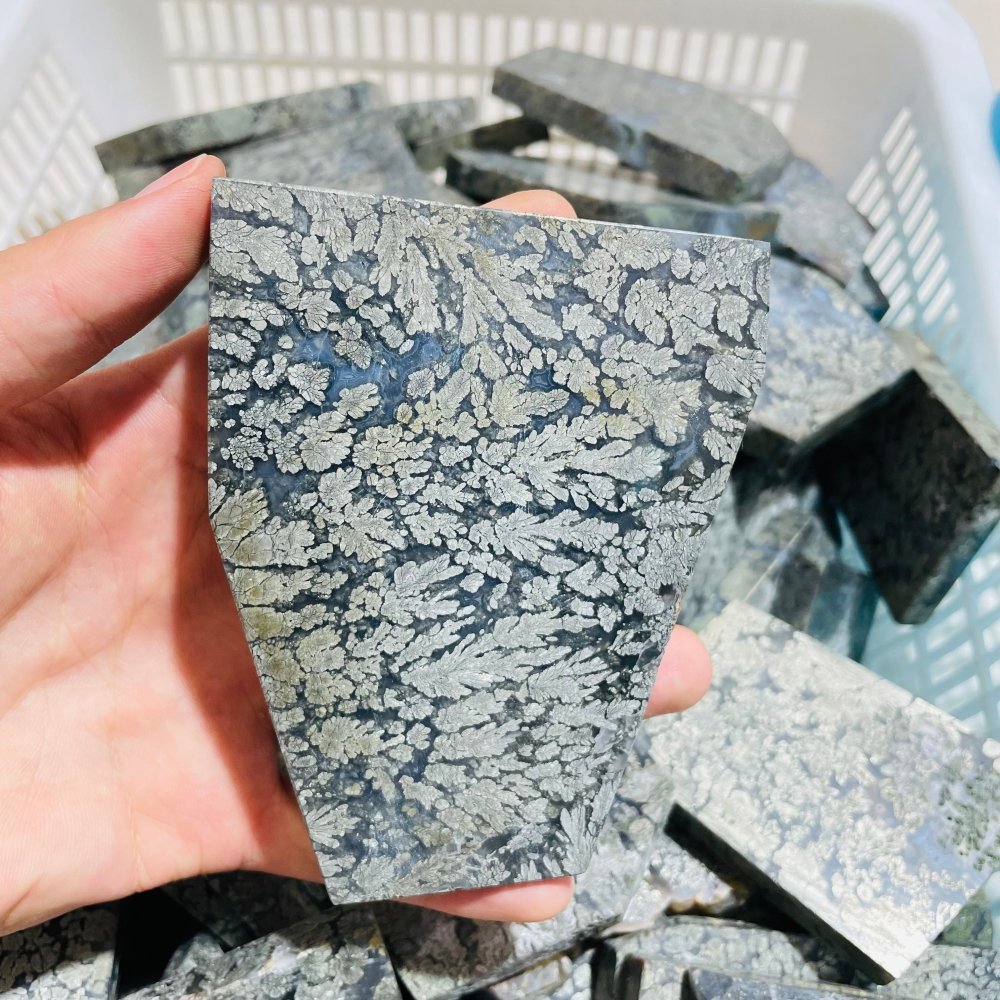 Natural Free Form Pyrite Flowers Symbiosis Mixed Agate Slab Wholesale -Wholesale Crystals