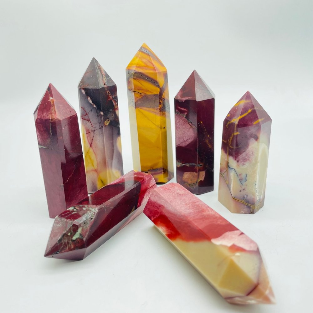 Natural Mookaite Jasper Tower Points Crystal Wholesale -Wholesale Crystals