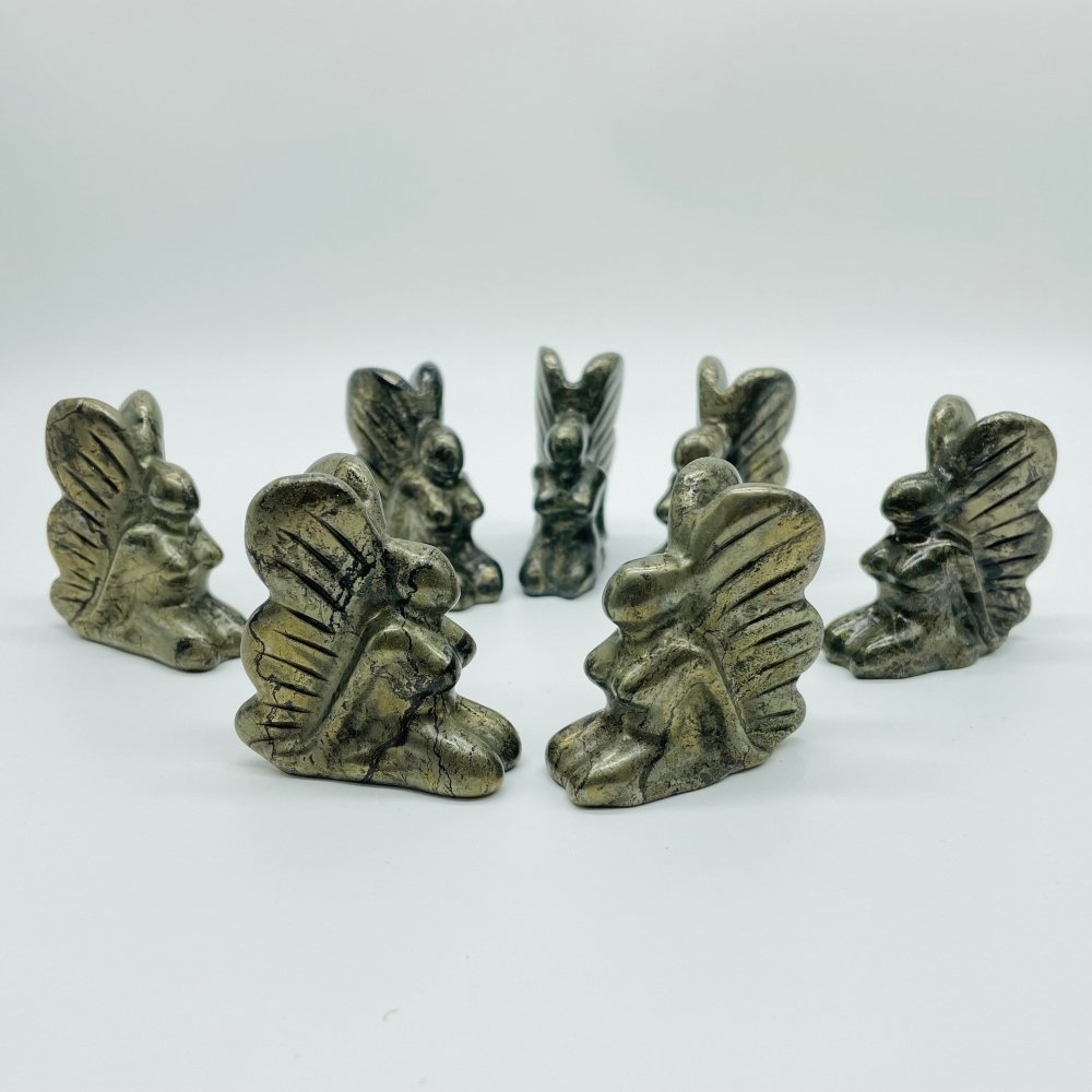 Natural Pyrite Butterfly Fairy Wholesale -Wholesale Crystals
