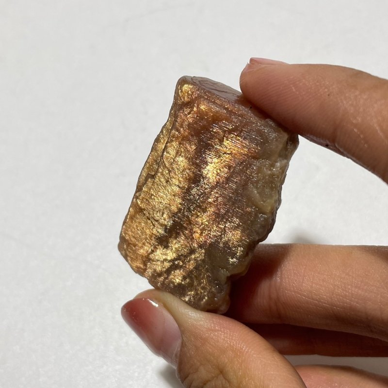 Natural Raw Sunstone Mesh Spark Rough Sunstone Whoesale -Wholesale Crystals