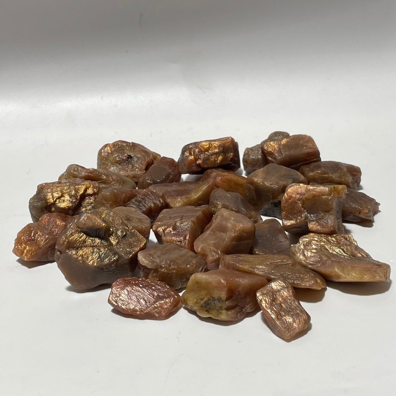 Natural Raw Sunstone Mesh Spark Rough Sunstone Whoesale -Wholesale Crystals