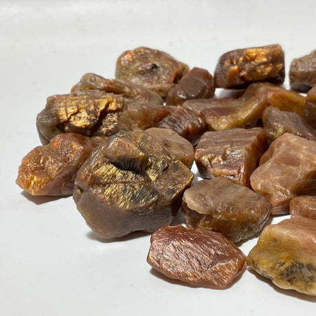 Natural Raw Sunstone Mesh Spark Rough Sunstone Whoesale -Wholesale Crystals