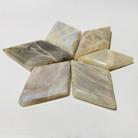 Natural Sunstone Mixed Moonstone Rhombus Shaped Wholesale - Wholesale Crystals