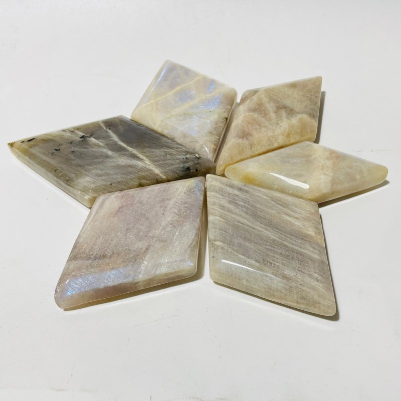 Natural Sunstone Mixed Moonstone Rhombus Shaped Wholesale - Wholesale Crystals