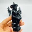 Obsidian Witch Ride Broom Carving Wholesale -Wholesale Crystals