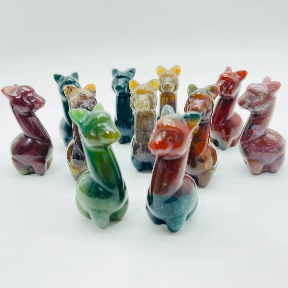 Ocean Jasper Alpaca Carving Animal Wholesale -Wholesale Crystals