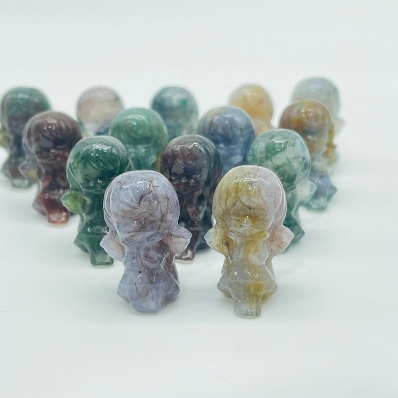 Ocean Jasper Angel Girl Carving Wholesale -Wholesale Crystals