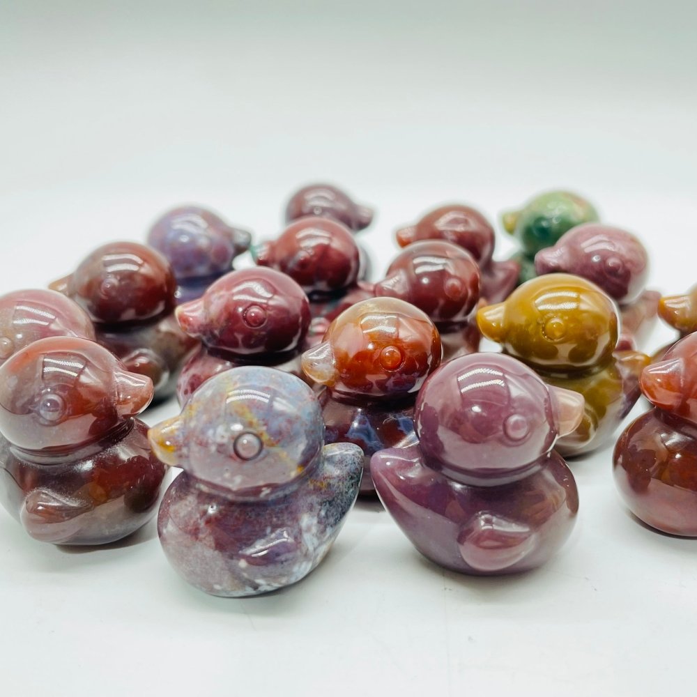 Ocean Jasper Mini Duck Carving Wholesale -Wholesale Crystals