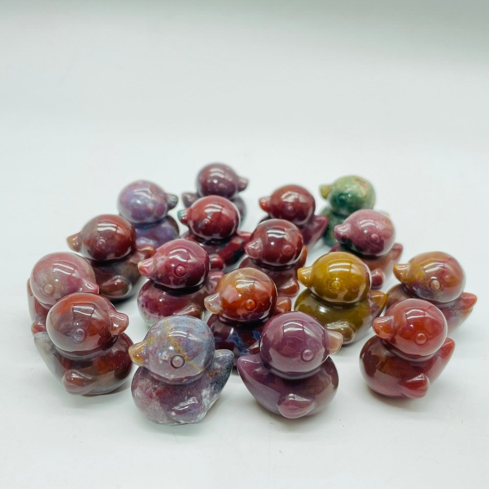 Ocean Jasper Mini Duck Carving Wholesale -Wholesale Crystals