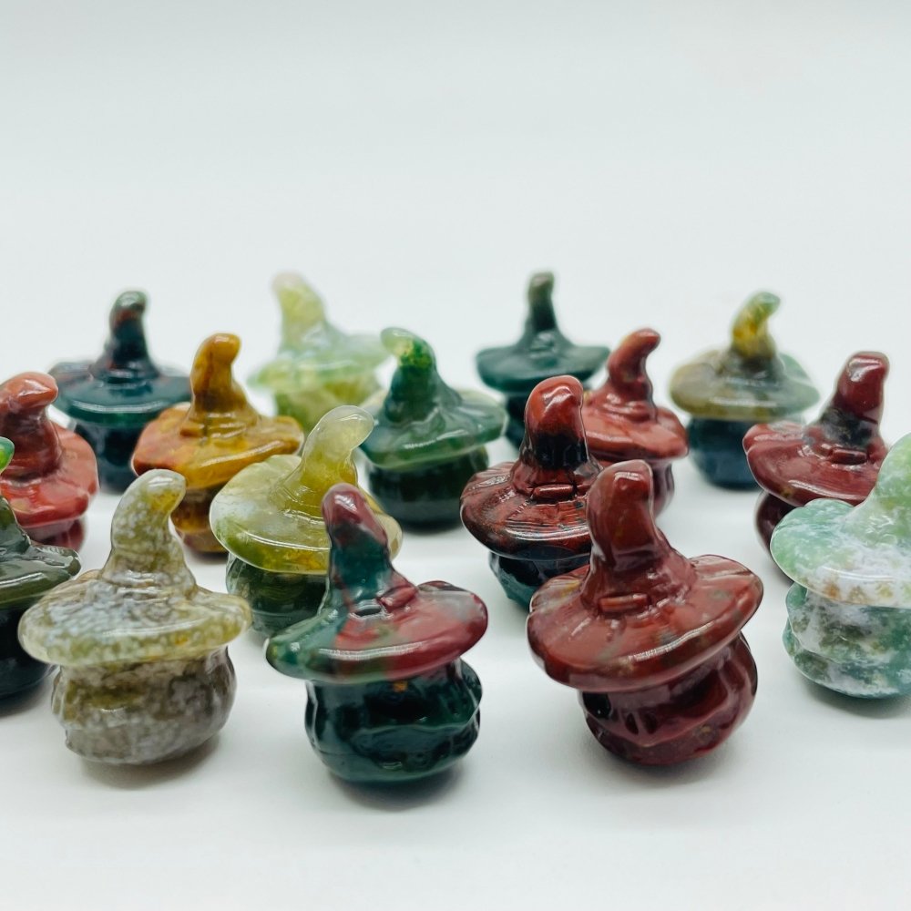 Ocean Jasper Pumpkin Wizard Carving Wholesale -Wholesale Crystals