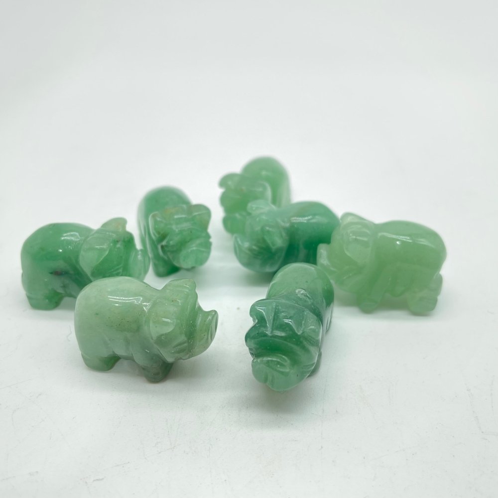Opalite& Aventurine Mini Pig Carving Animal Wholesale -Wholesale Crystals