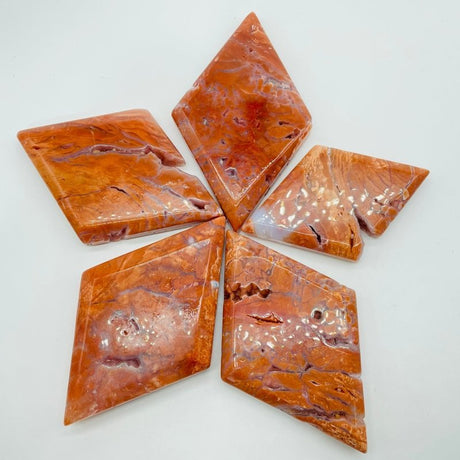 Pink Agate Rhombus Shaped Wholesale - Wholesale Crystals