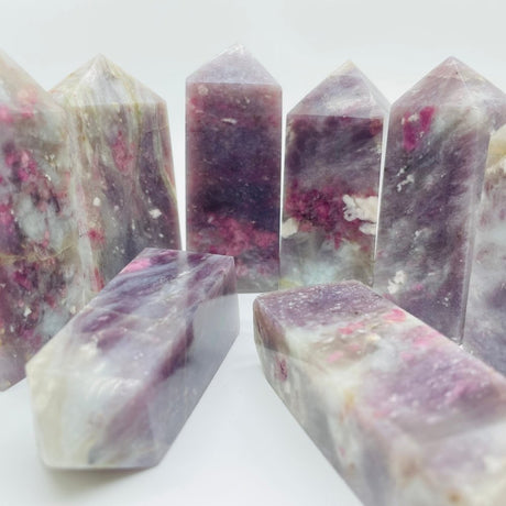 Pink Tourmaline Fat Four-Sided Tower Point Wholesale -Wholesale Crystals