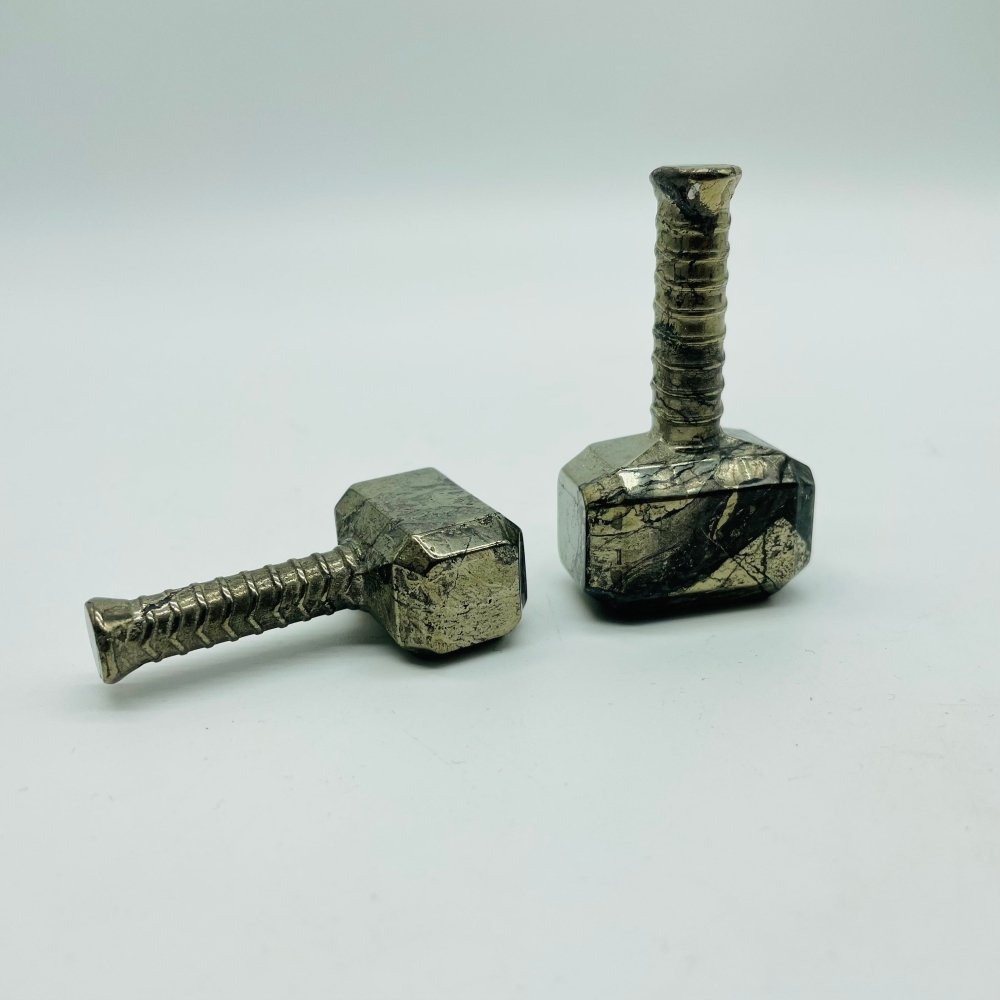 Pyrite Thor's Hammer Mjolnir Carving Wholesale -Wholesale Crystals