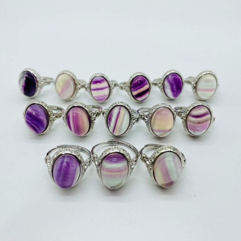 Rainbow Fluorite Ring Wholesale -Wholesale Crystals