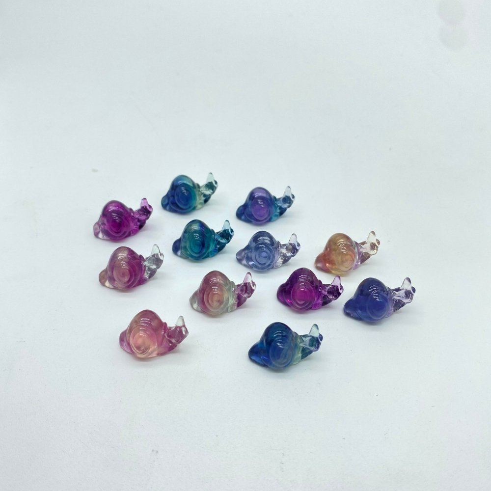 Rainbow Fluorite Snail Carving Crystal Wholesale -Wholesale Crystals