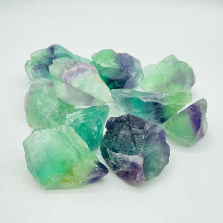 Raw Fluorite Transparent Green Purple Wholesale -Wholesale Crystals
