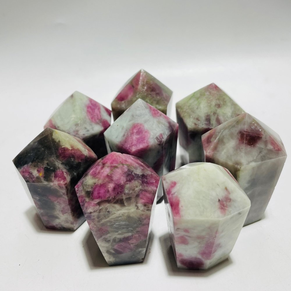 Red Pink Tourmaline CupCake Shape Tower Points Wholesale -Wholesale Crystals