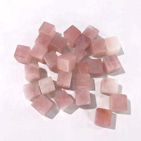 rose quartz cubes -Wholesale Crystals
