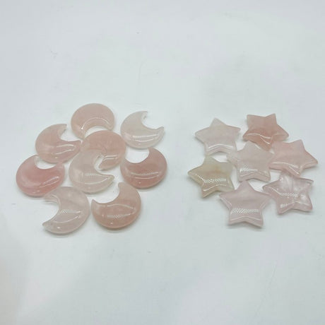 Rose Quartz Star Moon Crystal Wholesale -Wholesale Crystals