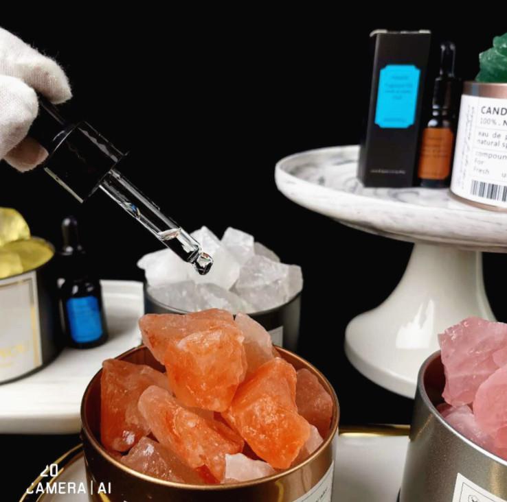 Rough Himalayan quartz orange calcite raw -Wholesale Crystals