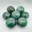 Ruby Mixed Green Mica Spheres Ball Wholesale -Wholesale Crystals