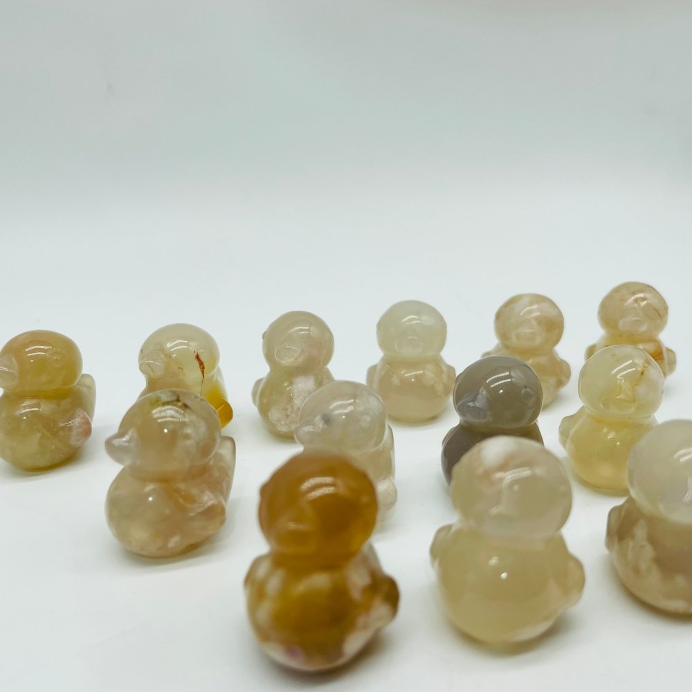 Sakura Agate Duck Carving Wholesale -Wholesale Crystals