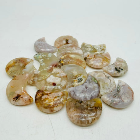 Sakura Flower Agate Moon Wholesale -Wholesale Crystals